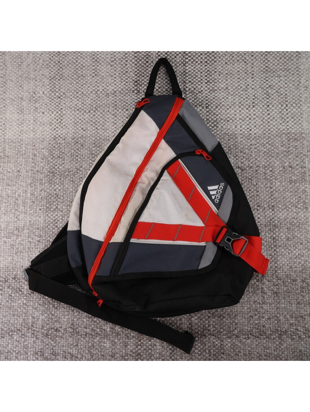 adidas Rydell Sling Bag Backpack Black Red Grey Crossbody LoadSpring RN90288 Y2K